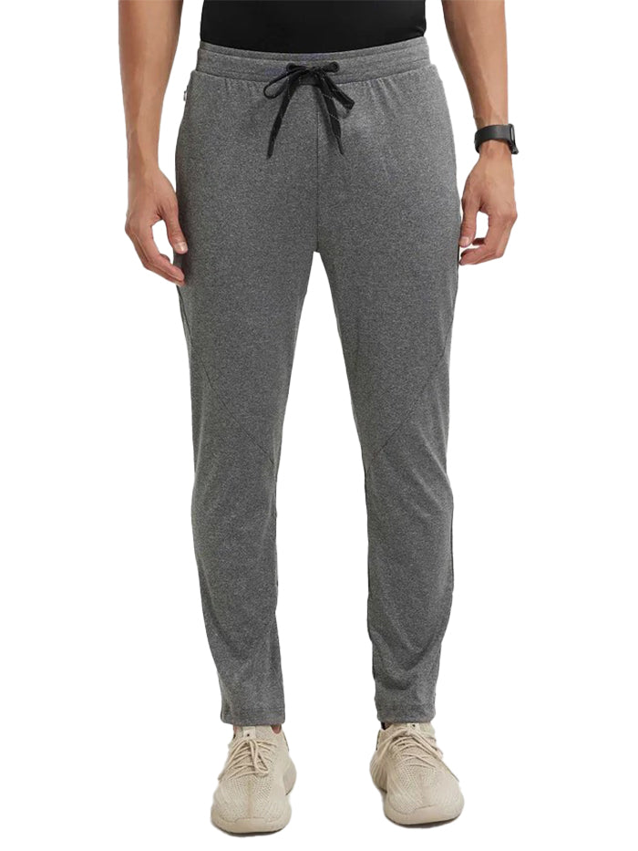 Men's Microfiber Elastane Stretch Black Grindle Trackpant