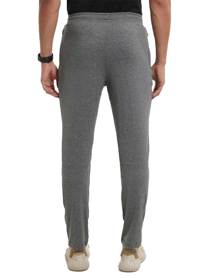 Men&#39;s Microfiber Elastane Stretch Black Grindle Trackpant