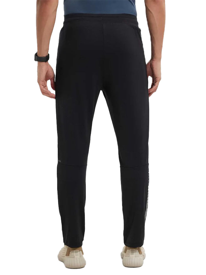 Men&#39;s Microfiber Elastane Stretch Black Trackpant