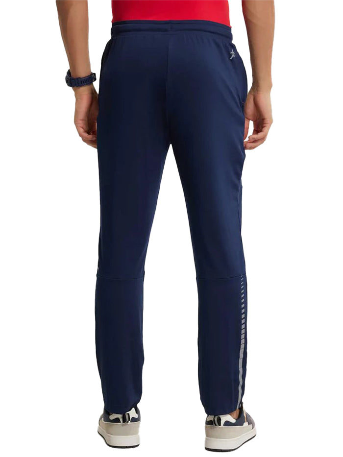 Men&#39;s Microfiber Elastane Stretch Navy Trackpant