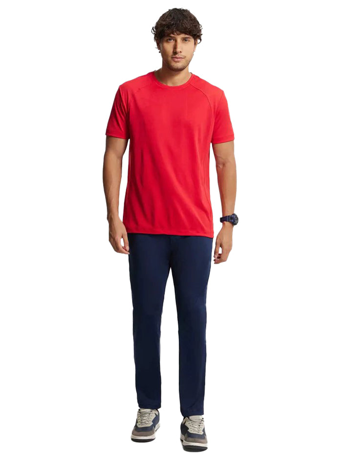 Men&#39;s Microfiber Elastane Stretch Navy Trackpant