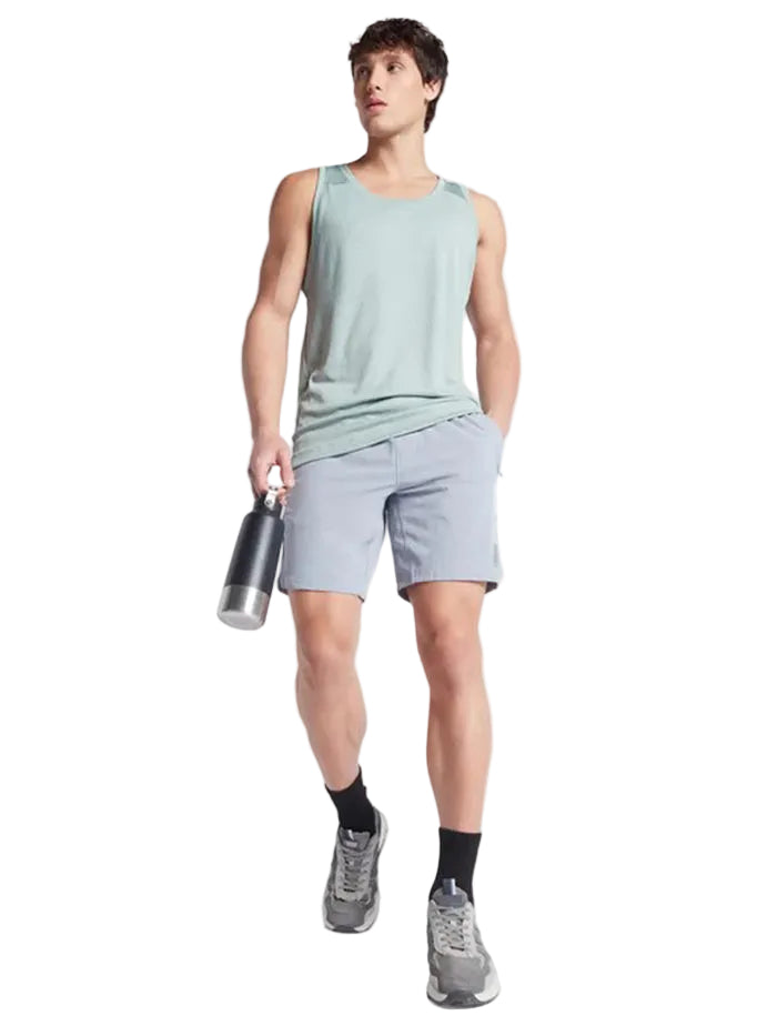 Recycled Microfiber Elastane Stretch Solid Shorts - CP Grey