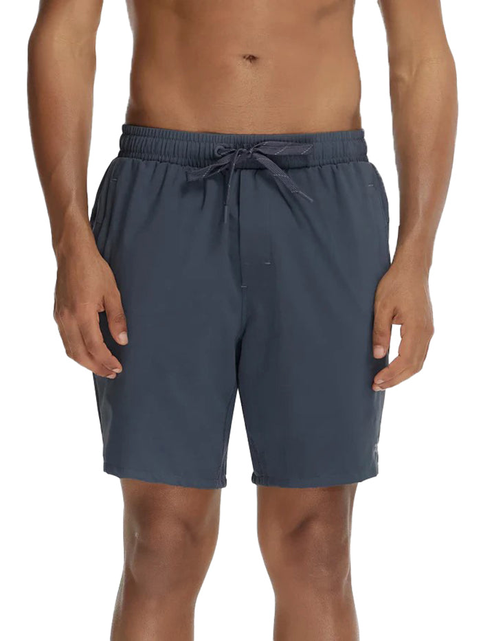 Men's Recycled Microfiber Elastane Stretch Solid Graphite Short