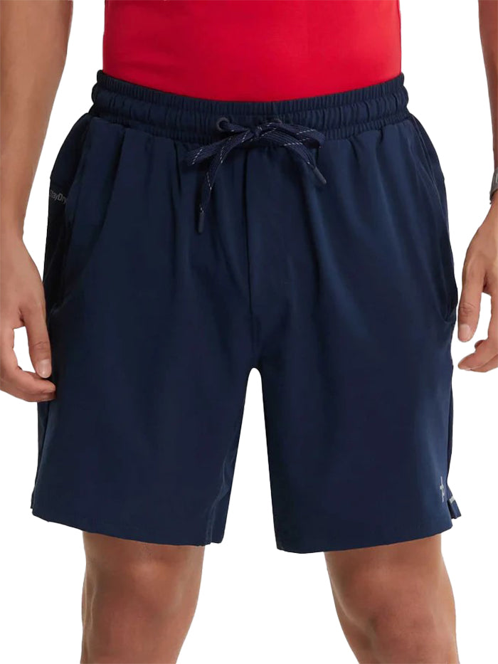 Men's Recycled Microfiber Elastane Stretch Solid Navy Short