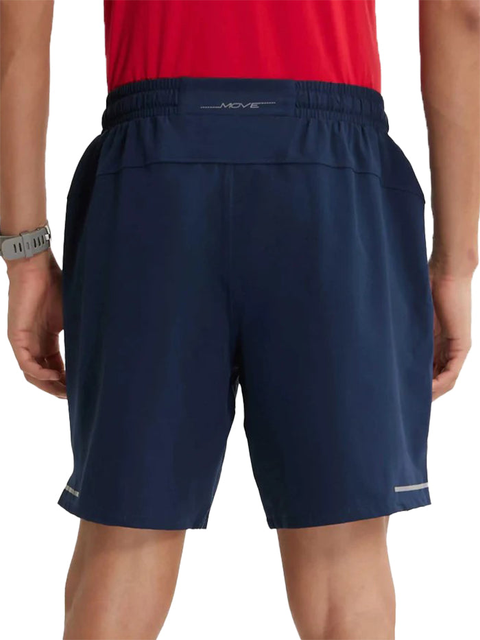 Men&#39;s Recycled Microfiber Elastane Stretch Solid Navy Short