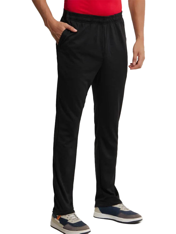 Men's Lightweight Microfiber Black Trackpant