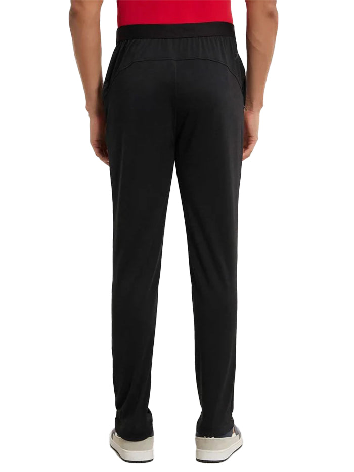 Men&#39;s Lightweight Microfiber Black Trackpant