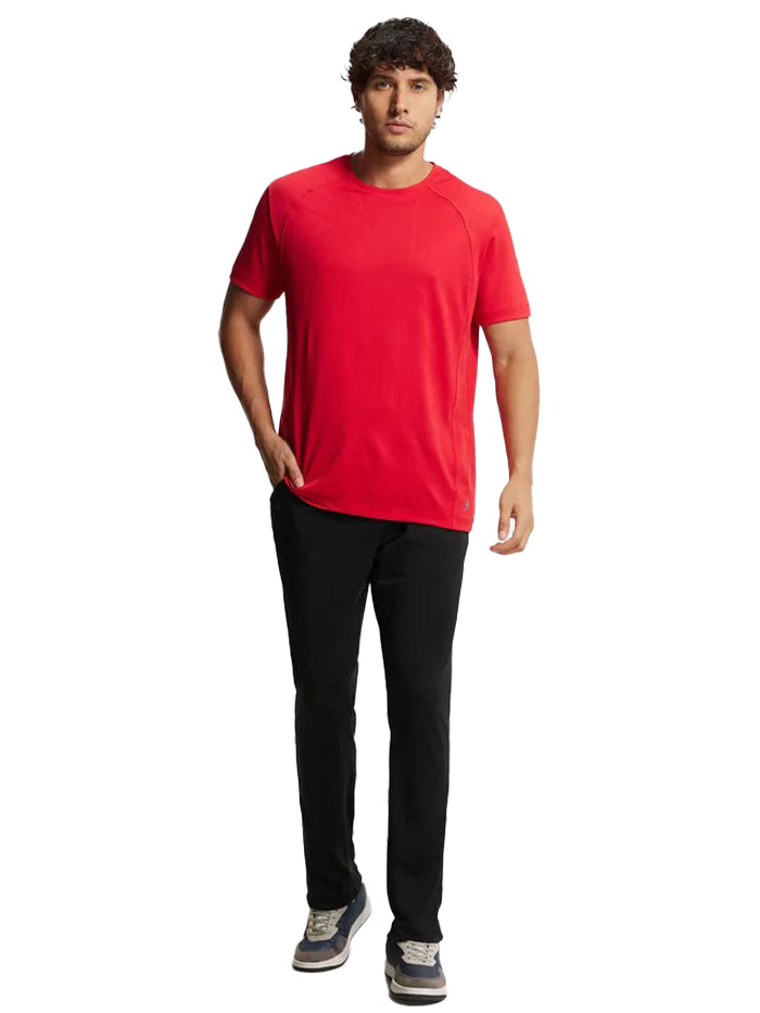 Men&#39;s Lightweight Microfiber Black Trackpant