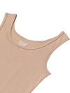 Girl&#39;s Super Combed Cotton Rib Solid Inner Skin Tank Top