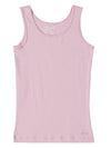 Girl&#39;s Super Combed Cotton Rib Solid Inner Sweet Lilac Tank Top