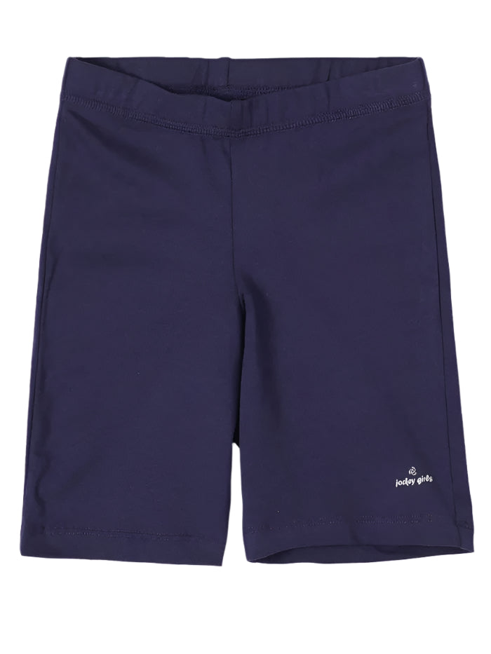 Girl's Super Combed Cotton Elastane Stretch Classic Navy Shorts