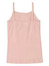 Girl&#39;s Super Combed Cotton Rib Fabric Camisole with Regular Straps - Tropical Peach