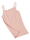 Girl&#39;s Super Combed Cotton Rib Fabric Camisole with Regular Straps - Tropical Peach