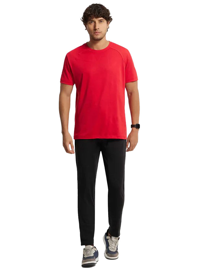 Men&#39;s Soft Touch Microfiber Elastane Stretch Black Trackpant