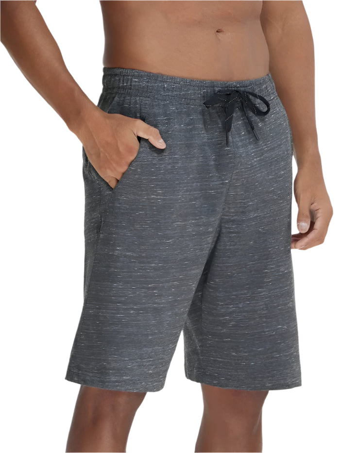 Men's Super Combed Cotton Rich Forest Dark Grey Melange Shorts