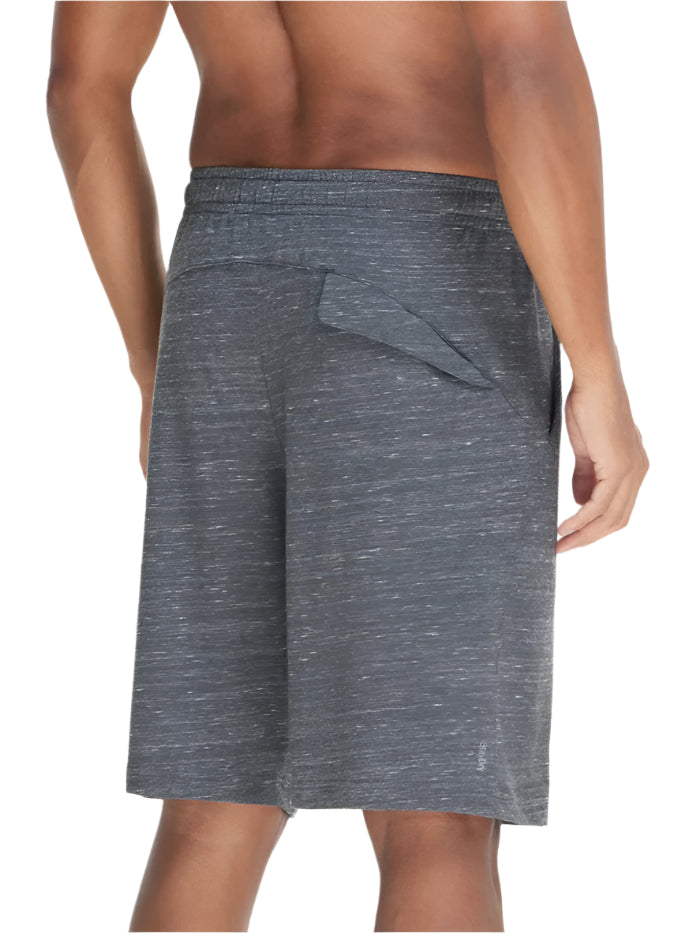 Men&#39;s Super Combed Cotton Rich Forest Dark Grey Melange Shorts