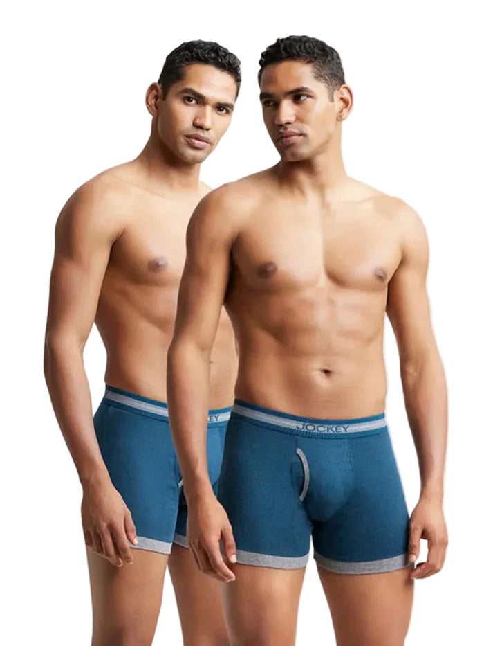 Super Combed Cotton Rib Solid Boxer Brief with StayFresh Treatment