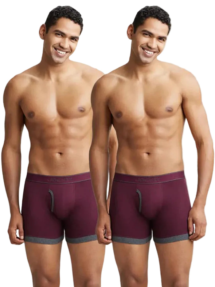 Super Combed Cotton Rib Solid Boxer Brief with StayFresh Treatment
