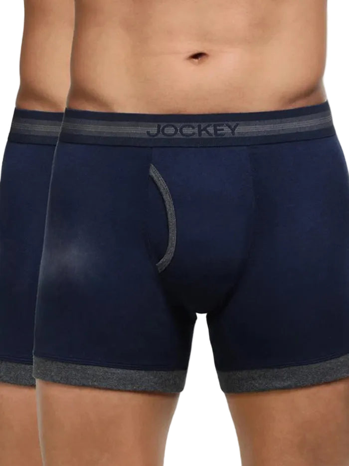 Super Combed Cotton Rib Solid Boxer Brief with StayFresh Treatment