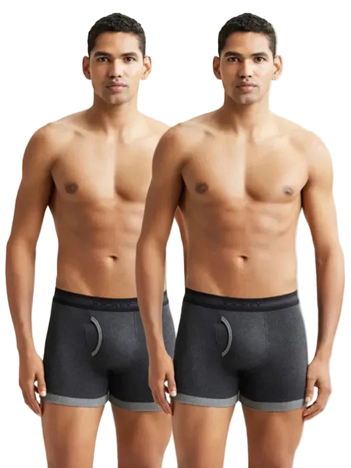 Super Combed Cotton Rib Solid Boxer Brief with StayFresh Treatment