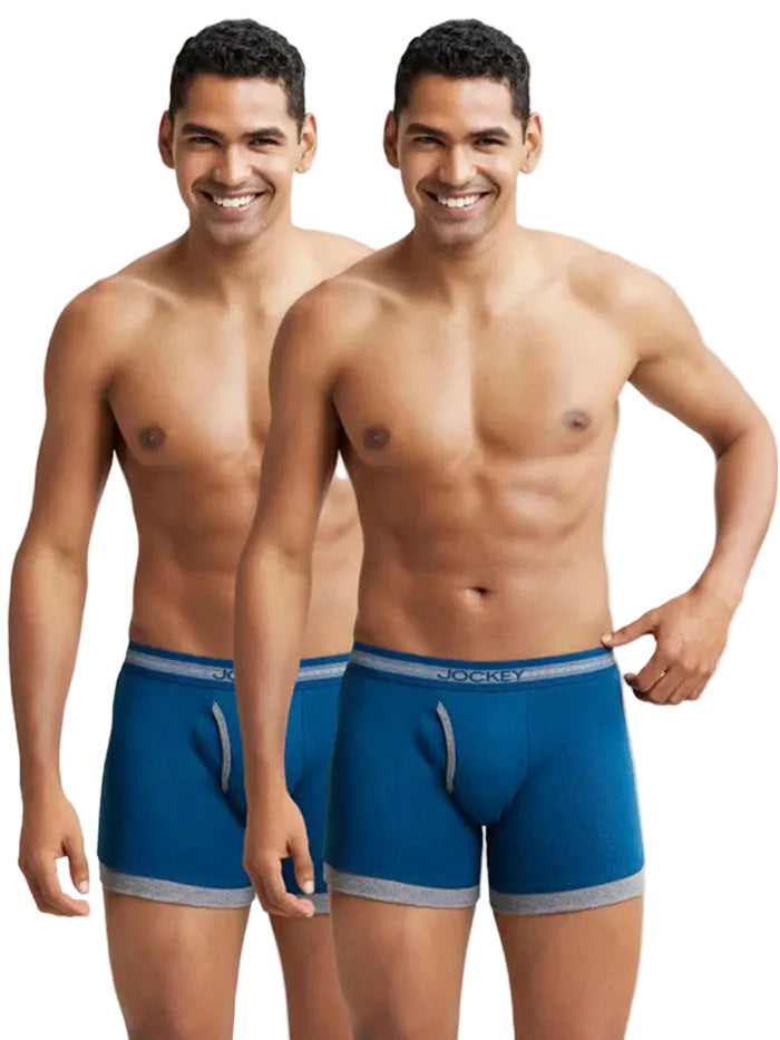 Super Combed Cotton Rib Solid Boxer Brief with StayFresh Treatment