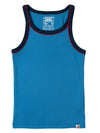 Boy&#39;s Assorted Colors Super Combed Cotton Rib Fabric Sleeveless Vest