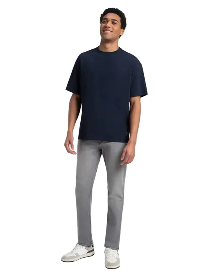 Men's Super Combed Cotton Blend Oversized T-shirt - Navy