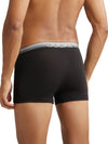 Men&#39;s Super Combed Cotton Elastane Stretch Solid Black Trunk