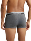 Men&#39;s Charcoal Melange Super Combed Cotton Elastane Stretch Solid Trunk