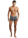 Men&#39;s Charcoal Melange Super Combed Cotton Elastane Stretch Solid Trunk