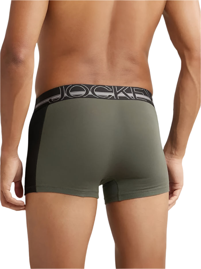 Men&#39;s Super Combed Cotton Elastane Stretch Solid Deep Olive Trunk