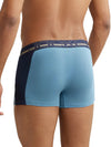 Men&#39;s Super Combed Cotton Elastane Stretch Solid Aegean Blue Trunk