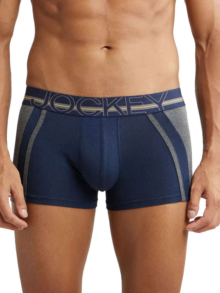 Men's Super Combed Cotton Elastane Stretch Solid Trunk