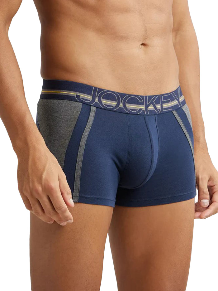 Men's Super Combed Cotton Elastane Stretch Solid Trunk