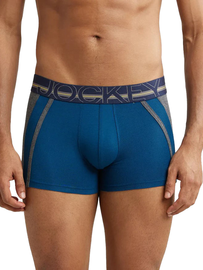 Men's Super Combed Cotton Elastane Stretch Solid Poseidon Trunk