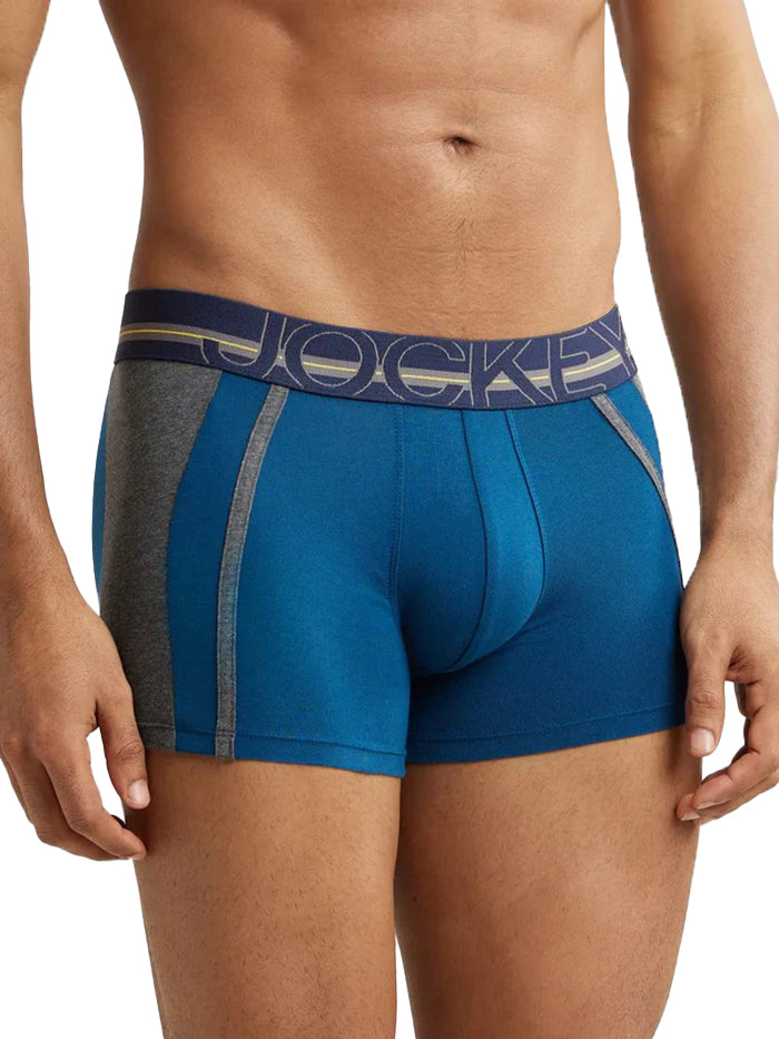 Men's Super Combed Cotton Elastane Stretch Solid Poseidon Trunk