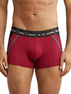 Men&#39;s Super Combed Cotton Elastane Stretch Solid Red Pepper Trunk