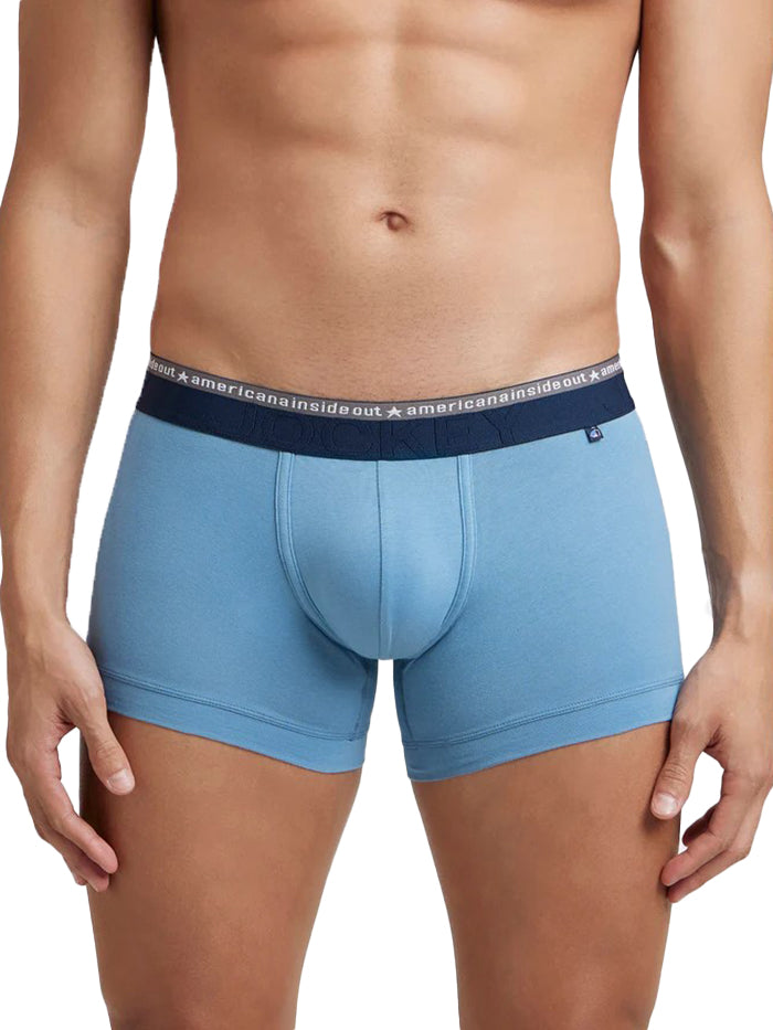 Men&#39;s Assorted Super Combed Cotton Elastane Stretch Solid Trunk with Ultrasoft Waistband