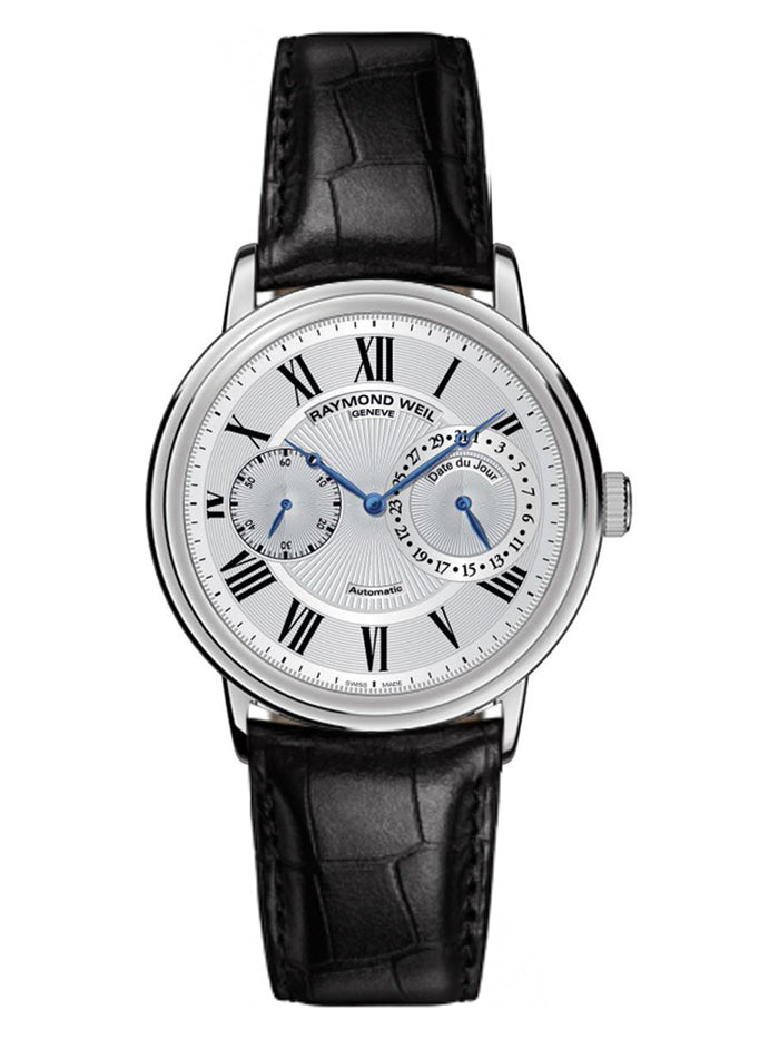 RAYMOND WEIL MAESTRO GENTS SMALL SECOND WATCH SILVER