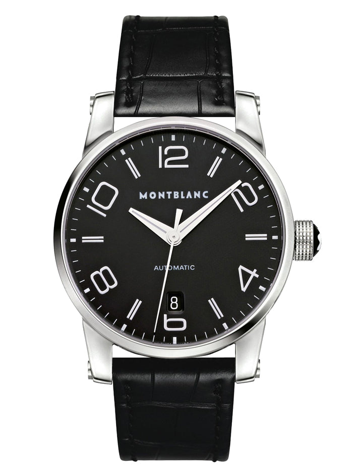 MONTBLANC WA_TMW_39MM AUTOMATIC BLACK LEATHER