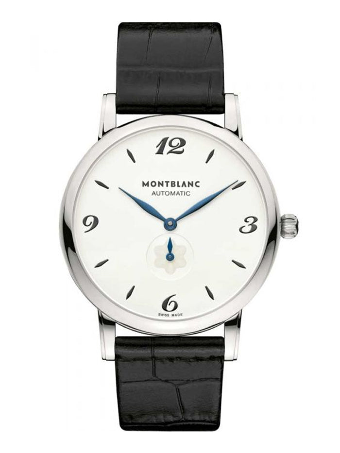 MONTBLANC WATCH STAR CLASSIQUE AUTOMATIC BLACK LEATHER
