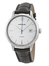 MONTBLANC WATCH MST HERITAGE AUTO SILVER DIAL LEATHER DATE