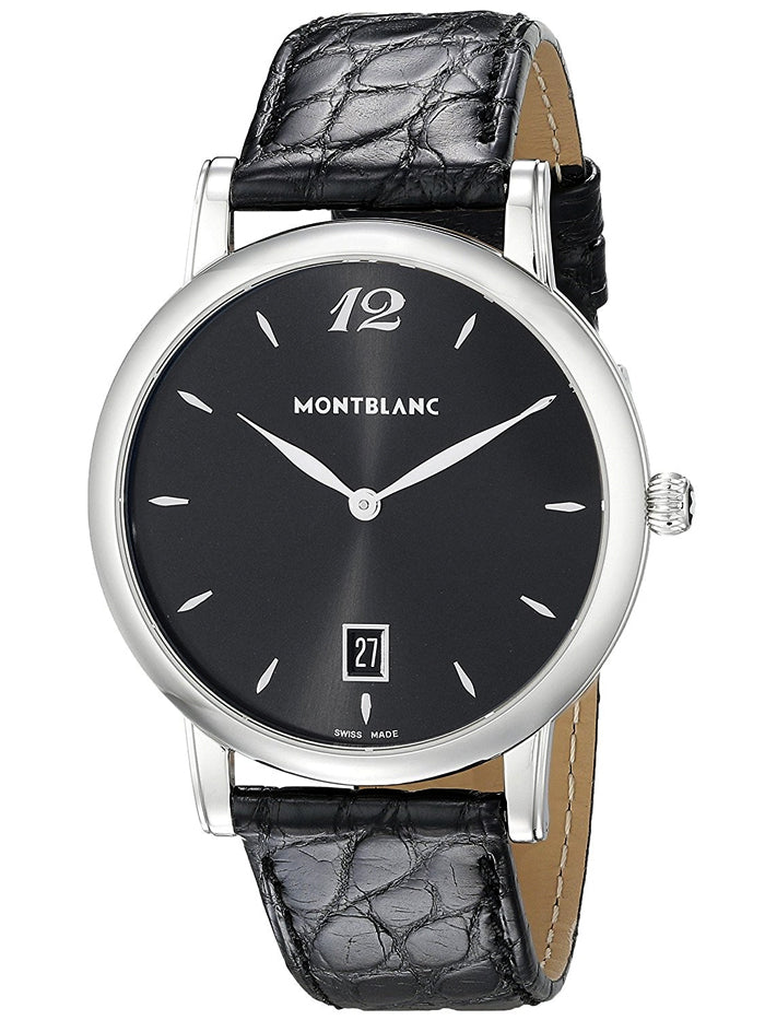 MONTBLANC WATCH STAR QUARTZ  BLACK DIAL