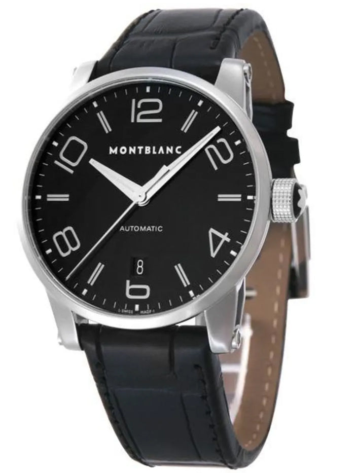 MONTBLANC WA_TMW_39MM AUTOMATIC BLACK LEATHER