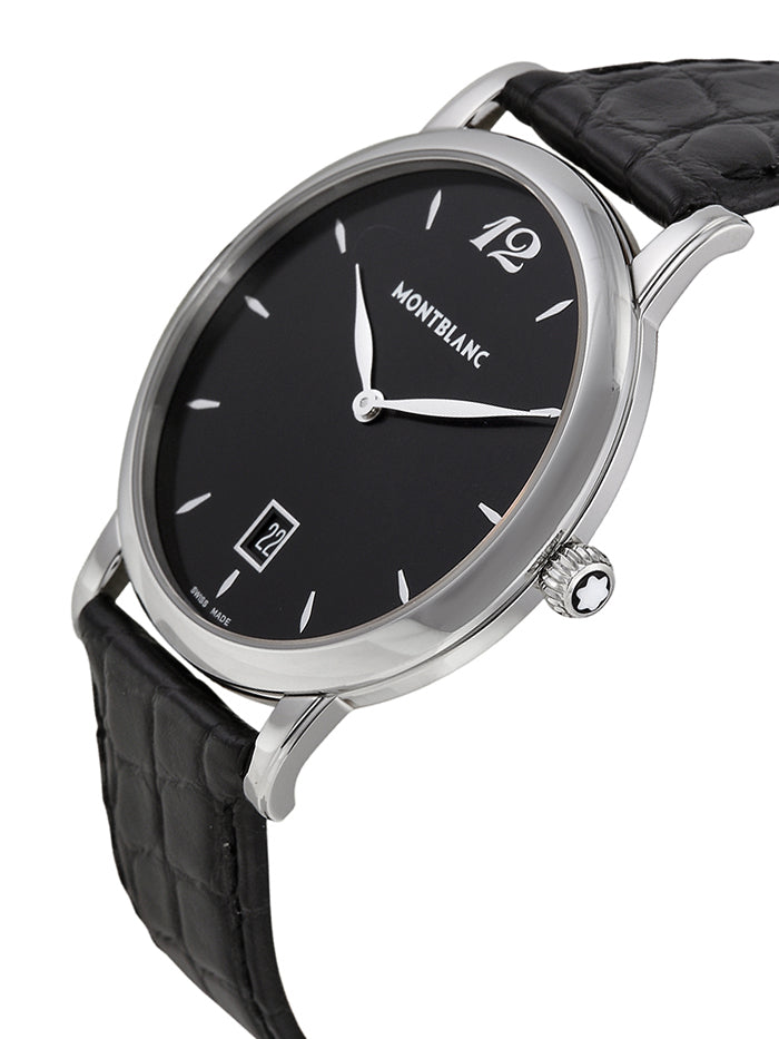 MONTBLANC WATCH STAR QUARTZ  BLACK DIAL