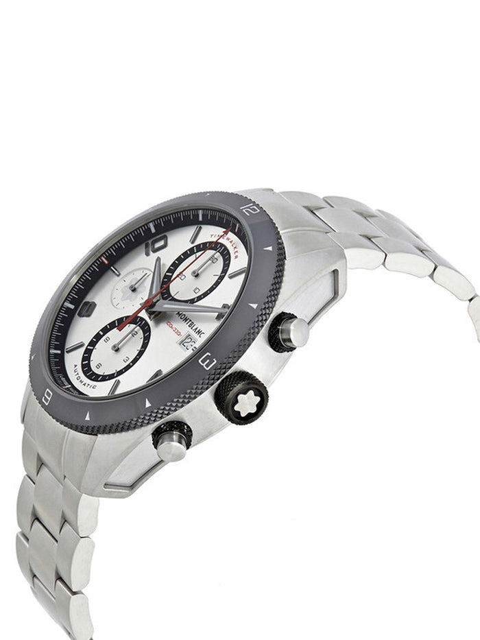 MONTBLANC WATCH-TMW STEELCERAMIC 43MM AUTOMATIC 25 JEWELS SILVER DIAL