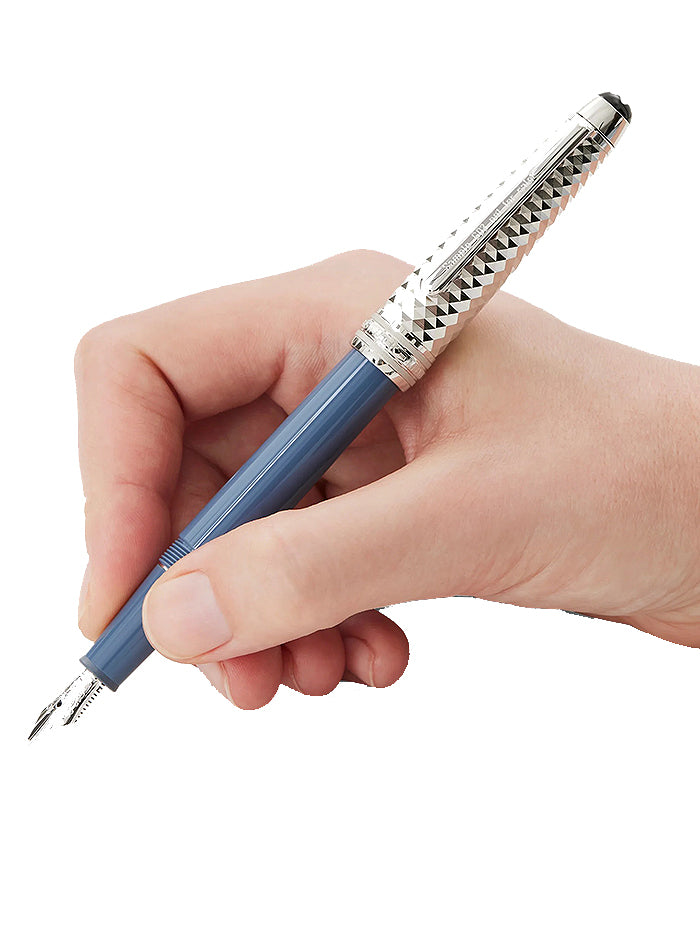 MONTBLANC MEISTERSTUCK GLACIER DOUE FOUNTAIN PEN