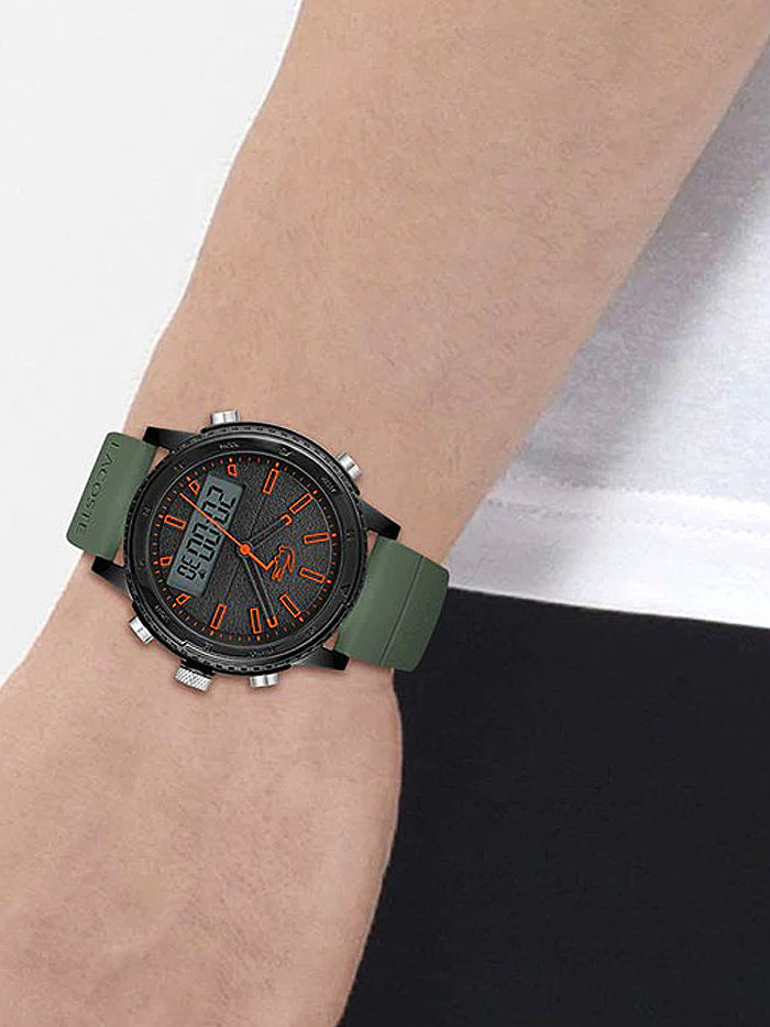 LACOSTE MAUI MEN&#39;s BLACK DIAL WATCH