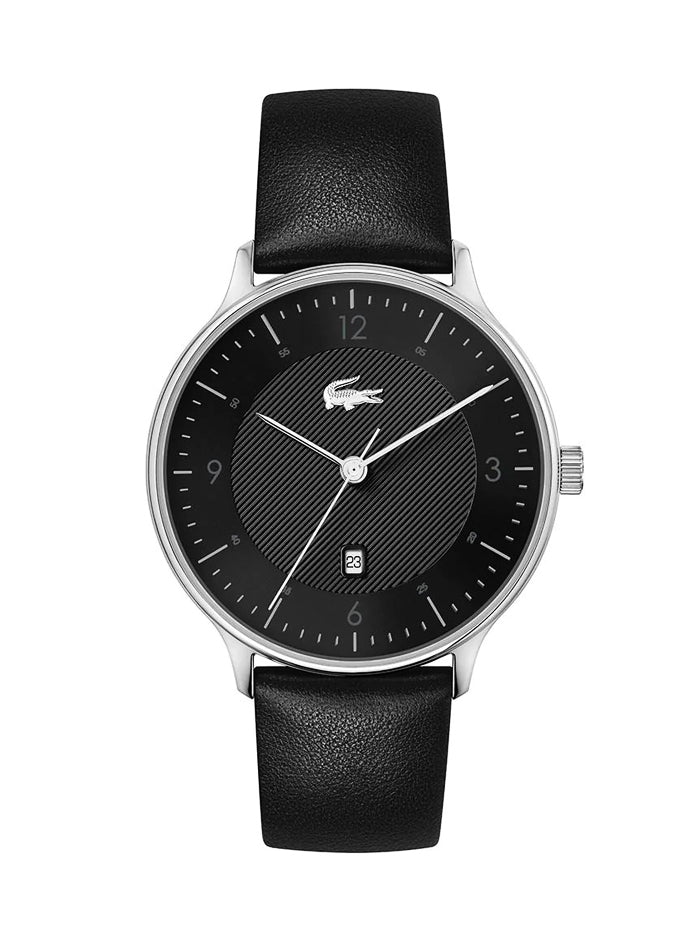 Lacoste Club Black Leather Men's Watch