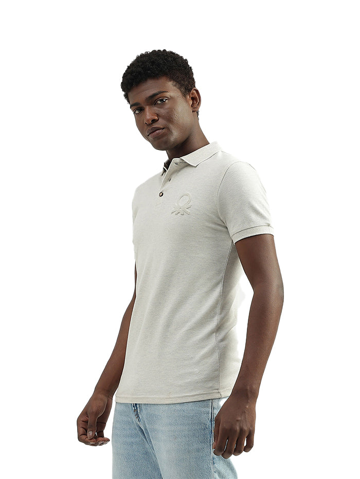 UNITED COLORS OF BENETTON COTTON SOLID POLO COLLAR MENS T-SHIRTS